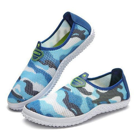 Color Match Lightweight Slip On Mesh Casual Shoes