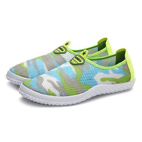 Color Match Lightweight Slip On Mesh Casual Shoes