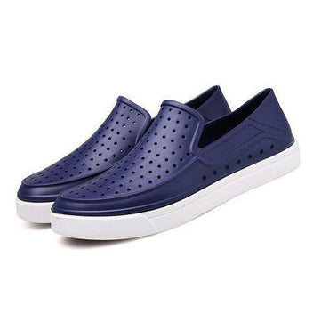 Men Hole Breathable Light Beach Shoes Flat Slip On Cool Casual Sandals