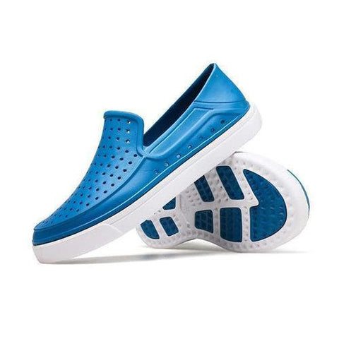 Men Hole Breathable Light Beach Shoes Flat Slip On Cool Casual Sandals