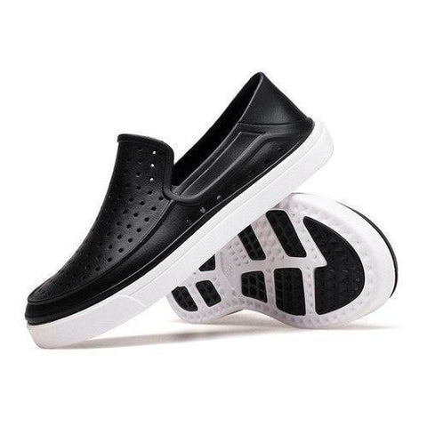 Men Hole Breathable Light Beach Shoes Flat Slip On Cool Casual Sandals