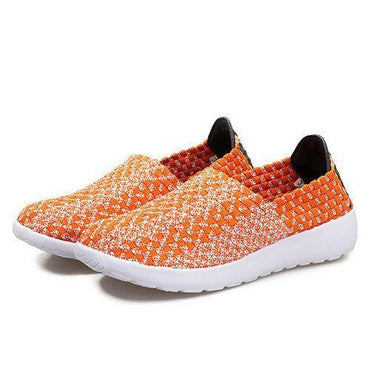 Mixed Color Handmade Knitting Flat Soft Sport Shoes