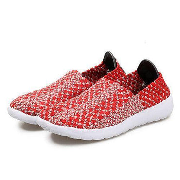 Mixed Color Handmade Knitting Flat Soft Sport Shoes