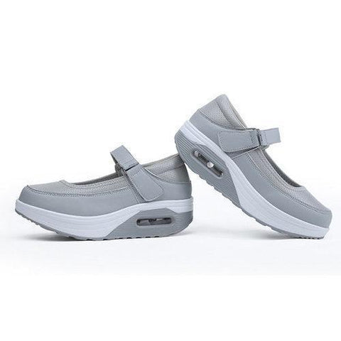 Breathable Rocker Sole Hook Loop Platform Shake Sport Shoes