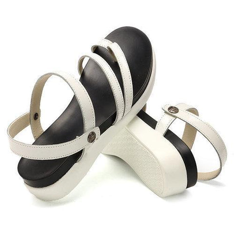 Large Size Two Way Wearing Clip Toe Low Heel Flat Sandals