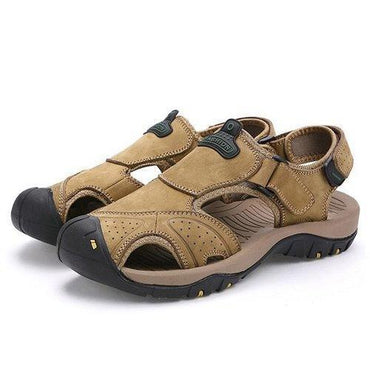 Men Hook-Loop Anti-collision Toe Hiking Sandals