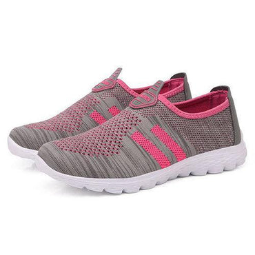 Big Size Mesh Comfortable Slip On Flat Casual Soft Shoes