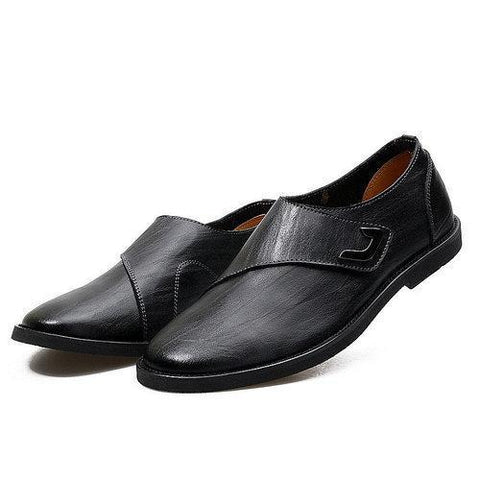 Men Vintage Hook-Loop Soft Breathable Business Dress Casual Shoes