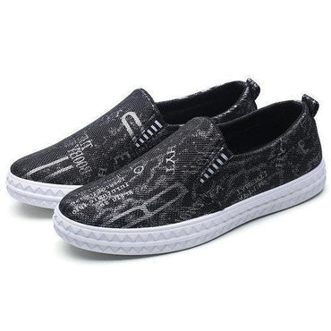 Men Canvas Low-top Breathable Skateboarding Shoes Slip On Casual Trainers