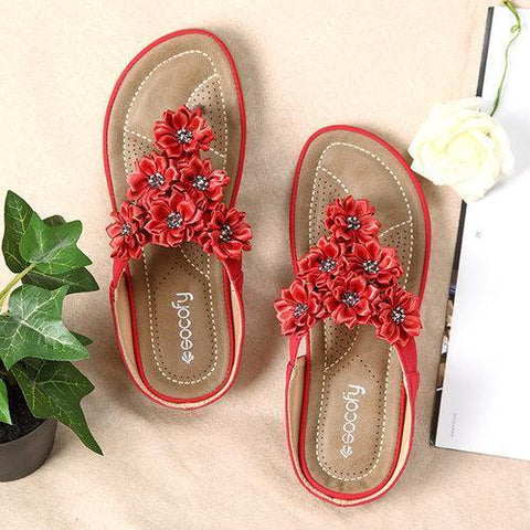 SOCOFY Flower Bohemia Sandals