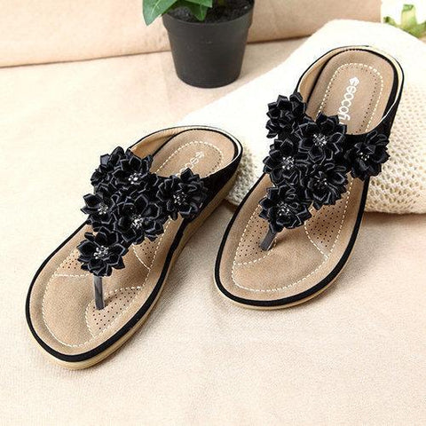 SOCOFY Flower Bohemia Sandals