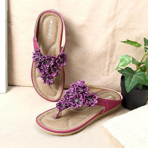 SOCOFY Flower Bohemia Sandals