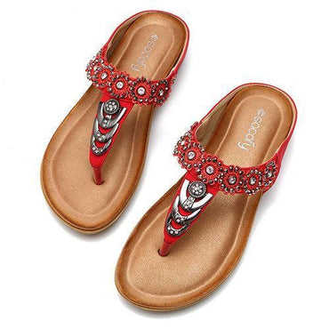 SOCOFY Large Size Bohemia Flip Flops