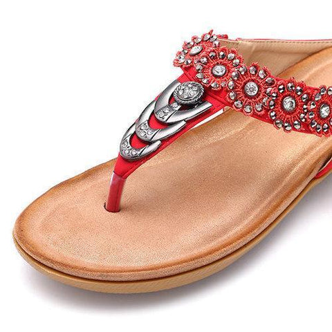 SOCOFY Large Size Bohemia Flip Flops