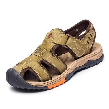 Men Toe Protective Outdoor Leather Sandals