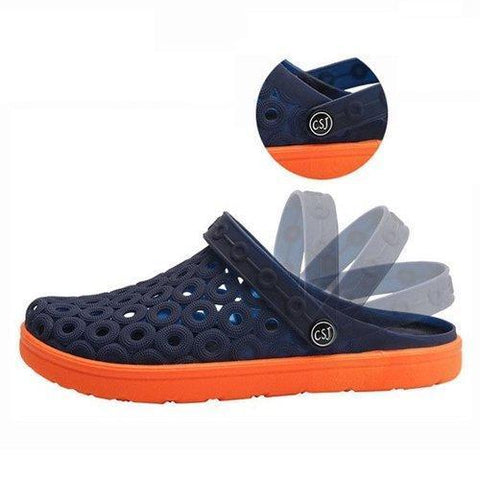 Men Hole Breathable Soft Light Beach Sandals Waterproof Garden Shoes