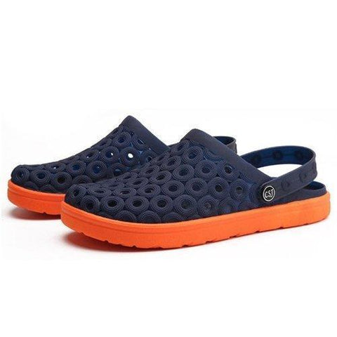 Men Hole Breathable Soft Light Beach Sandals Waterproof Garden Shoes