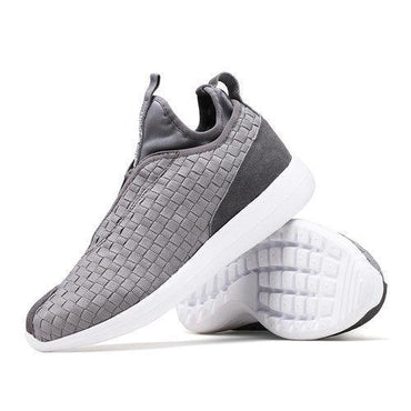 Men Weave Light Slip On Breathable Leisure Running Sport Casual Shoes