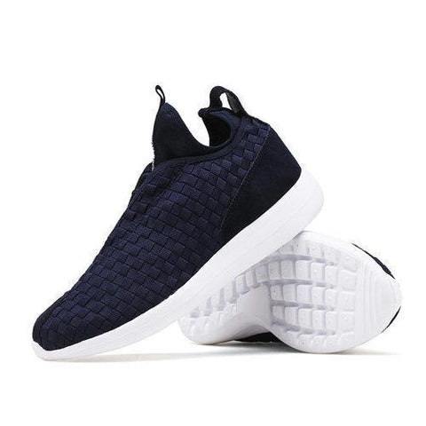 Men Weave Light Slip On Breathable Leisure Running Sport Casual Shoes