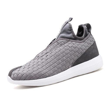 Men Weave Light Slip On Breathable Leisure Running Sport Casual Shoes