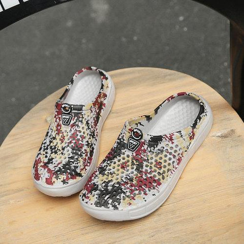 Men Hole Breathable Beach Shoes Light Waterproof Casual Garden Sandals