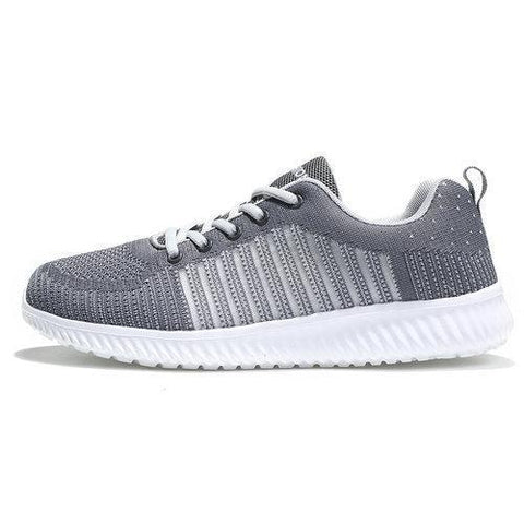 Men Mesh Breathable Lightweight Lace-Up Walking Comfortable Casual Shoes