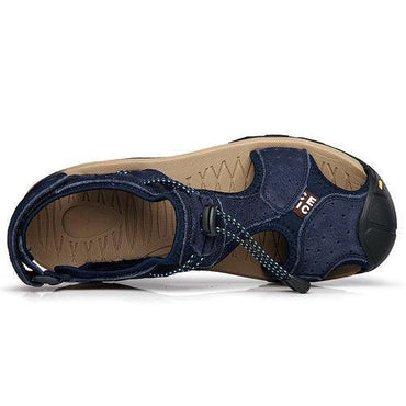 Large Size Men Genuine Leather Sandals