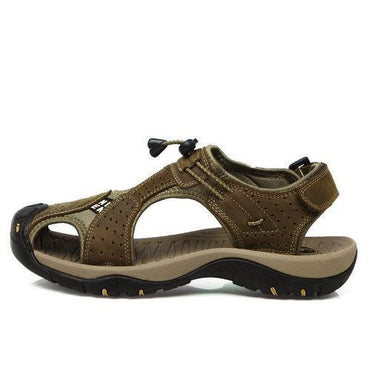 Large Size Men Genuine Leather Sandals