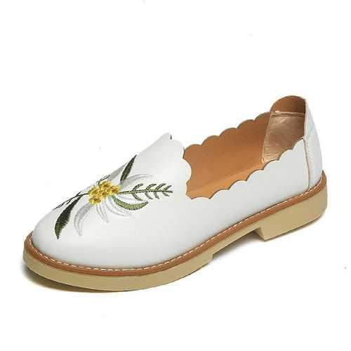 Flower Soft Slip On Loafers