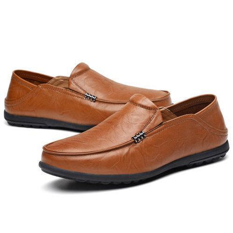 Men Large Size Soft Cow Leather Shoes