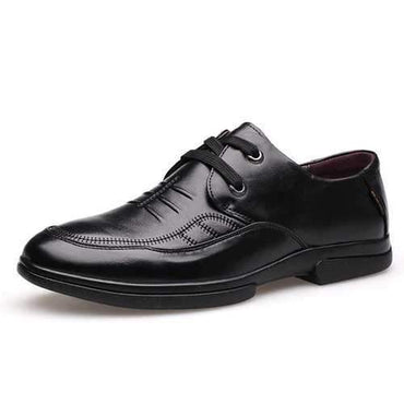 Men Non-slip Soft Genuine Leather Moccasins Business Casual Shoes