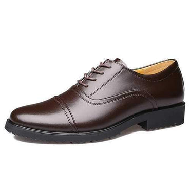 Men Classic Cap Toe Breathable Oxfords Lace Up Dress Shoes