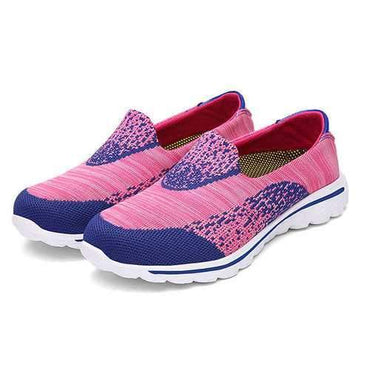 Color Match Comfortable Mesh Slip On Lazy Flat Casual Shoes