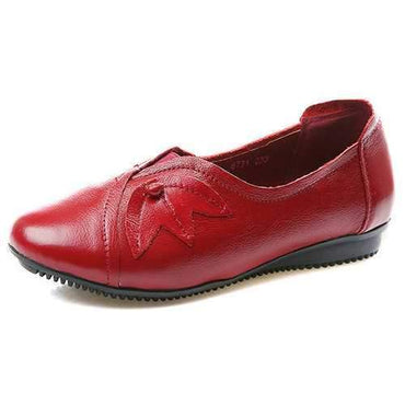 Handmade Leather Slip On Soft Sole Flat Loafers