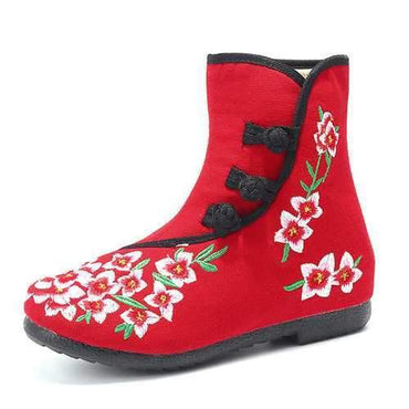 Floral Chinese Knot Boots