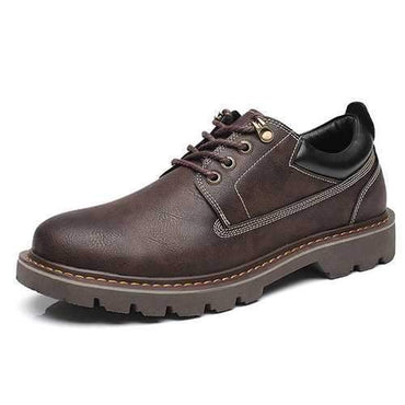 Men Microfiber Leather British Style Low-top Casual Shoes