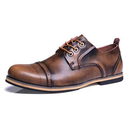 Large Size Genuine Leather Casual Shoes