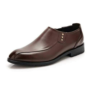 Men Pointed Toe Slip On Business Shoes