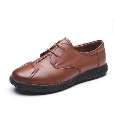 Soft Leather Flat Shoes