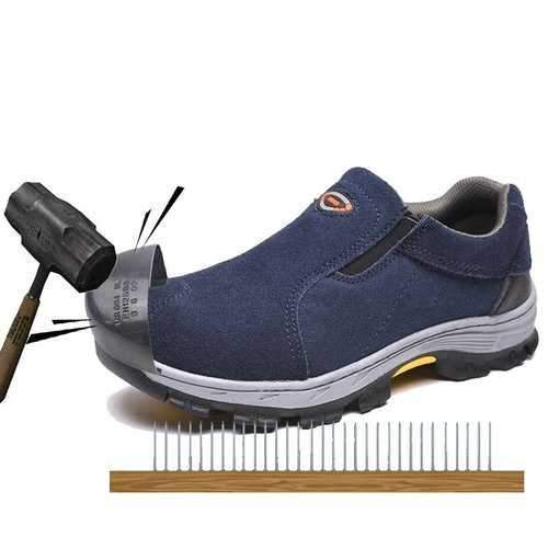 Men Steel Toe Anti Smashing Puncture Safety Shoes