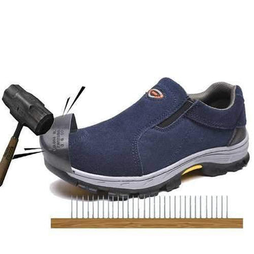 Men Steel Toe Anti Smashing Puncture Safety Shoes