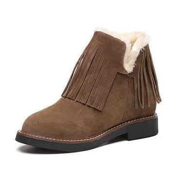 Tassel Fur Lining Boots