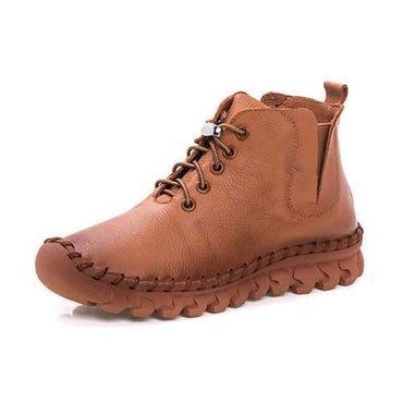 SOCOFY Casual Leather Boots