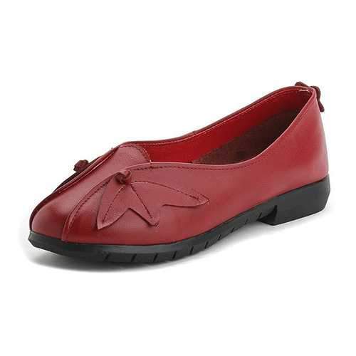 Pattern Soft Leather Loafers