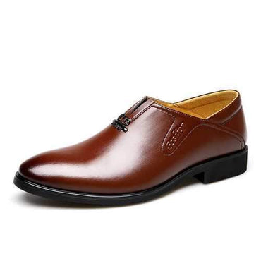 Men's Classic Pointed Toe Slip On Business Dress Shoes