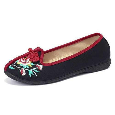 Flower Folkways Flat Shoes