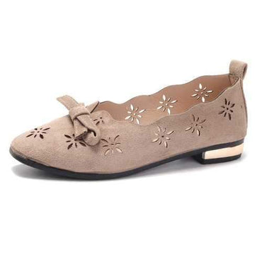 Hollow Low Cut Uppers Flat Loafers