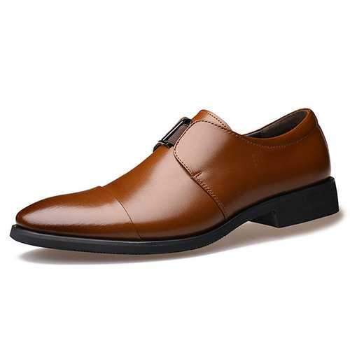 Men Pointed Toe Business Formal Dress Shoes