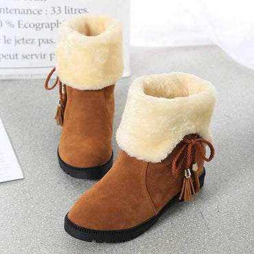 Multi-Way Bowknot Heel Increasing Boots