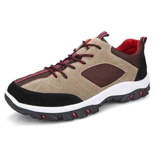 Men Anti-collision Patchwork Hiking Sneakers